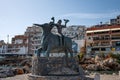 Sculpture of Europe sitting on a bull Royalty Free Stock Photo