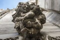 Sculpture at a facade of the Milan Cathedral in Italy