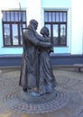 Sculpture Farewell of Slavic woman in Belorusskiy railway station, Moscow