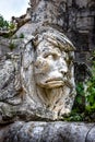 Sculpture of the figure of the lion at the column of San Raphael Cordoba Spain