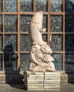 Sculpture of fish in front of Rossgarten Gate in Kaliningrad. Russia Royalty Free Stock Photo