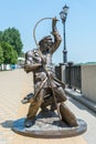 Sculpture fisherman