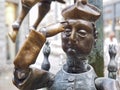 Sculpture at a fountain in Aachen in Germany Royalty Free Stock Photo