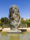 Sculpture in a fountain in Barcelona 0352