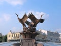 Sculpture fountain Cranes in Minsk