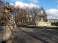 Sculpture and fountain of the park Saxon.