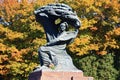 Sculpture of Frederic Chopin in Warsaw Royalty Free Stock Photo