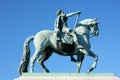 Sculpture of Frederik V on Horseback in Amalienborg Square in Co