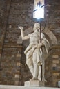 Sculpture in front of altair at Volterra cathedral, Tuscany Royalty Free Stock Photo