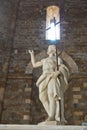 Sculpture in front of altair at Volterra cathedral, Tuscany