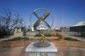 Sculpture in front of Hooper Strait Lighthouse at Hooper Strait in Tangier Sound, Chesapeake Bay Maritime Museum in St. Michaels, Royalty Free Stock Photo