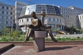 Sculpture in front of the University, Yakutsk.