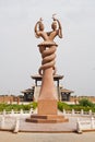 The sculpture of Fu-his and Nu Wa,Xinjiang,China