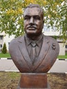 Sculpture of Gamal Abdel Nasser former president of Egypt in Peoples` Friendship University of Russia