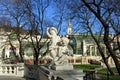 Sculpture in the garden Burggarten. Vienna, Austria.