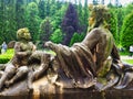 Sculpture Gardens at Peles Castle, Romania Royalty Free Stock Photo