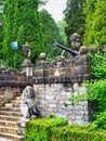 Sculpture Gardens at Peles Castle, Romania Royalty Free Stock Photo