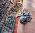 Sculpture of gargoyle, Cathedral of Our Lady of Strasbourg Royalty Free Stock Photo