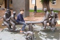 Sculpture georgian exhibition outdoor installation