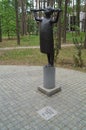 BirÃÂ¡tonas sculpture trail. BirÃÂ¡tonas Central Park. Lithuania.