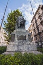 Garibaldi Statue in Catania, Via Etnea Royalty Free Stock Photo