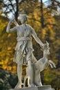 Sculpture of the goddess of hunting