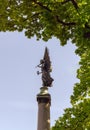 Sculpture of the goddess Nika in St. Petersburg