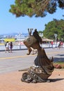 Sculpture goldfish in the Russian city of Gelendzhik Krasnodar region