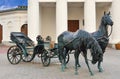 Sculpture Governors carriage in Minsk. Belarus