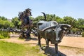 Sculpture group in Dallas, Texas, downtown Royalty Free Stock Photo