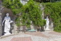 Sculpture group in the park of the sanatorium Rodina Royalty Free Stock Photo