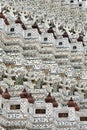 The sculpture of Guardian giant decorate at Prang building in Wat Arun Temple After big renovate Royalty Free Stock Photo