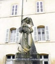 A sculpture of Guigone de Salins, The Hospices de Beaune, France Royalty Free Stock Photo