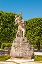 Sculpture of Hades abducting Persephone in Marabellgarten Mirabell Gardens, Salzburg, Austria.