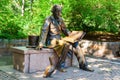 Sculpture of Hans Christian Andersen in Central Park, New York City