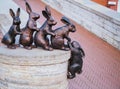 The sculpture of Hares is one of the symbols of the Peter and Paul Fortress.