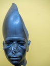 Sculpture head portrait of the ancient Egyptian King Amenophis III Royalty Free Stock Photo