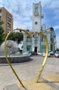 Sculpture heart near Registry Office in Astrakhan