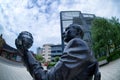 Sculpture, HG Wells, Woking, Surrey.