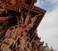 Sculpture of Hindu God Vishnu from of Sanctuary of truth Royalty Free Stock Photo