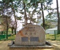 A sculpture of historie monument of ancient nara