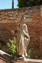 Sculpture of a holy man in the castle in Nitra, Slovakia Royalty Free Stock Photo