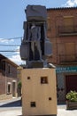 Sculpture in honor of the miners in Utrillas