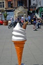 A sculpture of Ice cream cornet