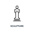 sculpture icon. sculpture concept symbol design, vector illustra
