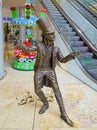 Sculpture of illusionist, Bratislava, Slovakia