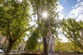 Sculpture of Inigo Arista King at Plaza de Oriente, Madrid, Spain Royalty Free Stock Photo