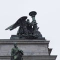 The sculpture of Isaakievsky sobor in st peterburg