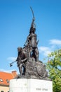 Sculpture of IstvÃÂ¡n DobÃÂ³ in Eger, Hungary