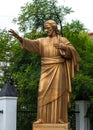 Sculpture of Jesus Christ resurrected near the church of St. Rocha